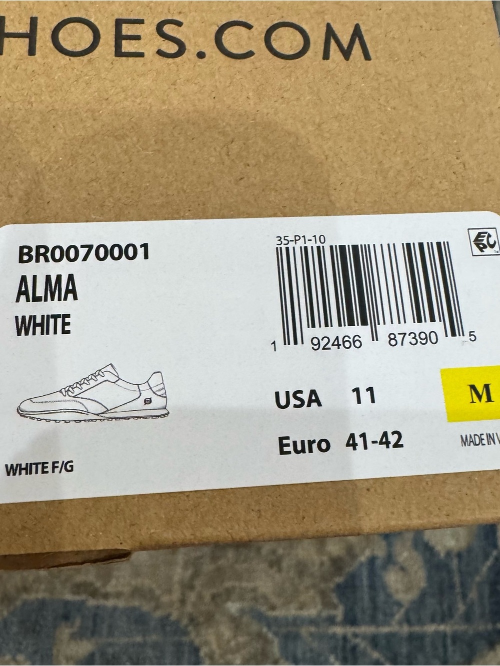 Alma White woman’s Sneakers - Size 11
